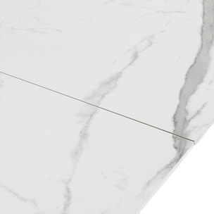 Tomasucci Table extensible LEO EVO en MARBRE BLANC / GRIS