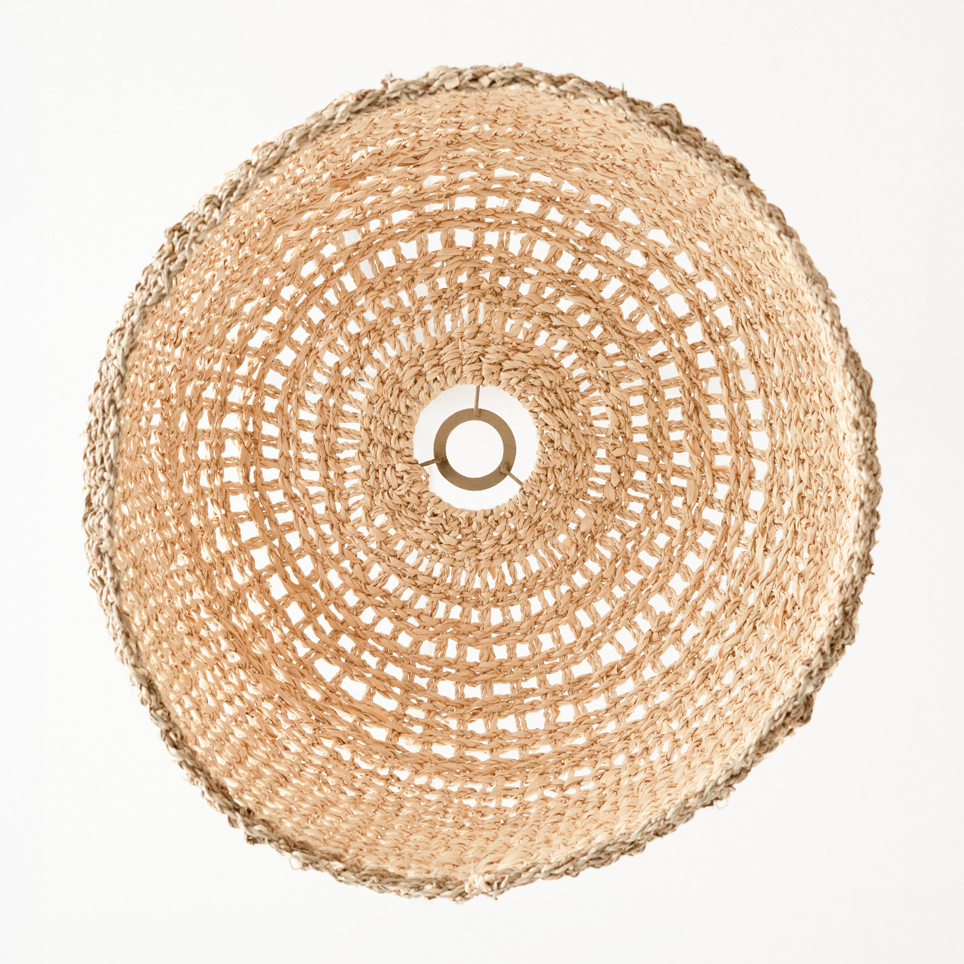 Abat-jour en feuille de palmier et posidonie ∅ 50cm - Biga