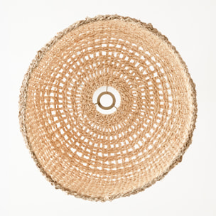 Abat-jour en feuille de palmier et posidonie ∅ 50cm - Biga