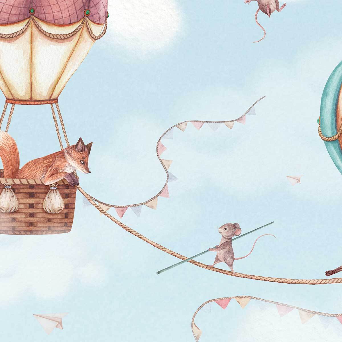Papier peint nuages La Vie dans les Nuages Intissé
