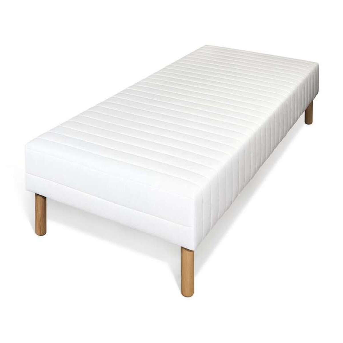 Sommier tapissier à lattes recouvertes