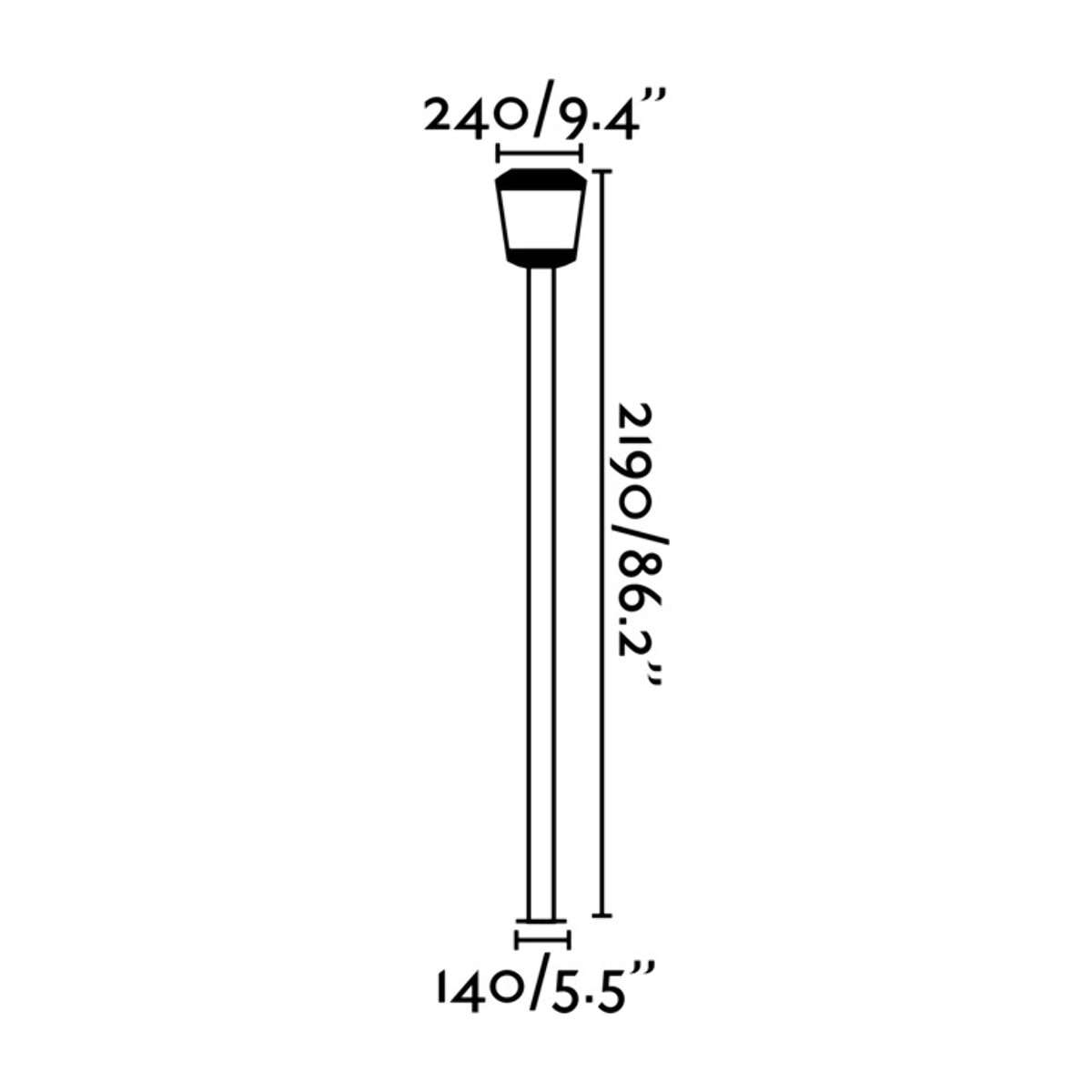 PLAZA LED Lampadaire