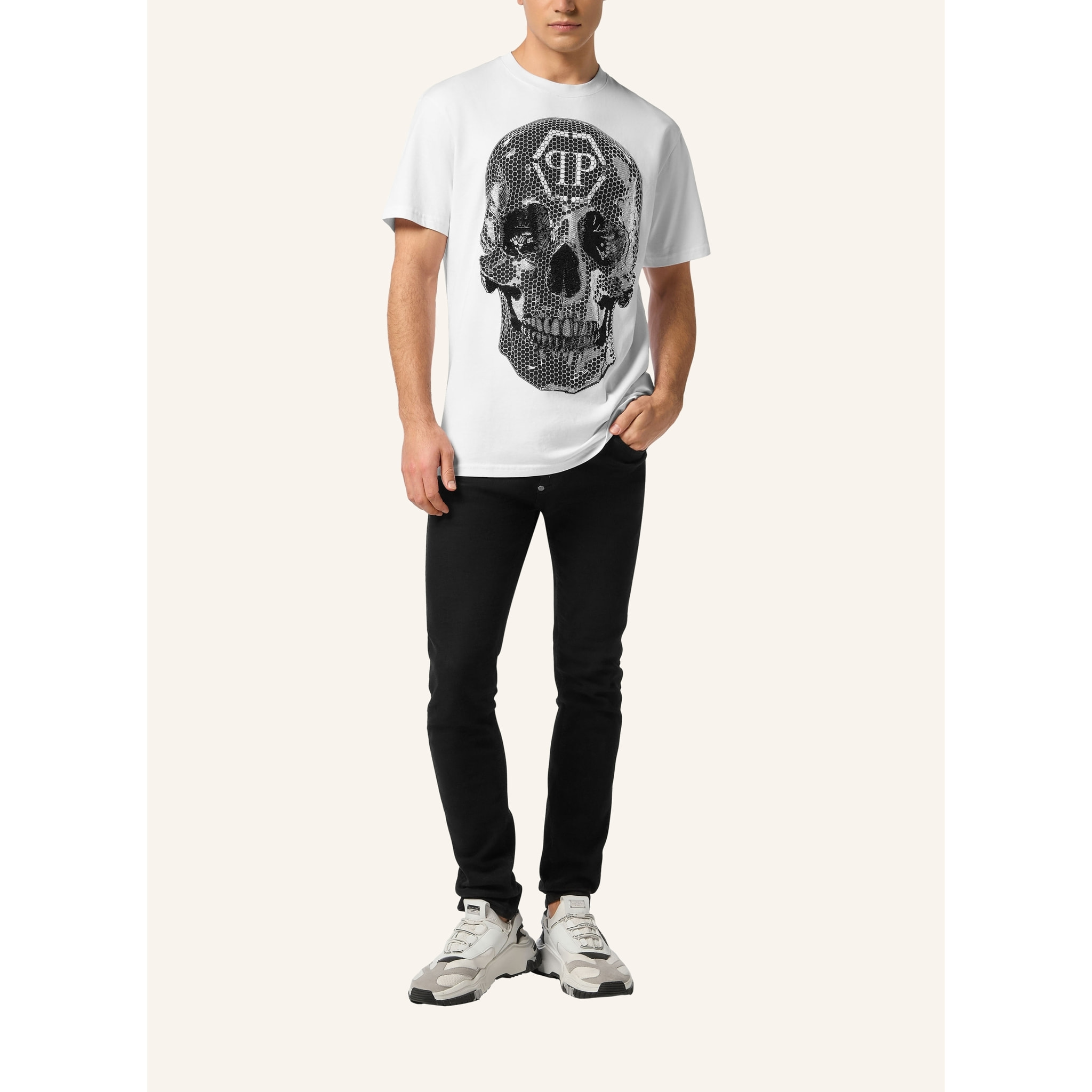 PHILIPP PLEIN T-Shirt Round Neck Ss SKULL