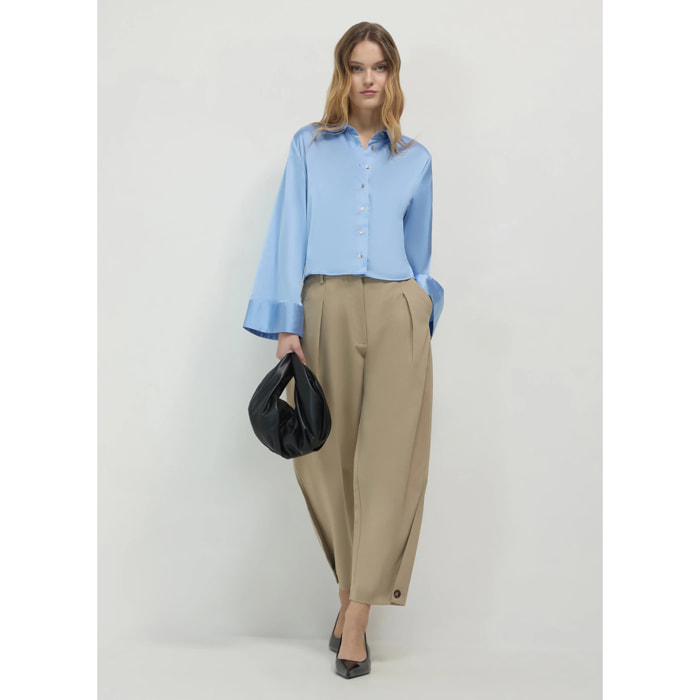 Camicia kimono simil satin
