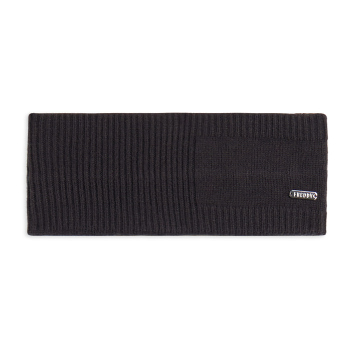 Fascia per capelli invernale a coste