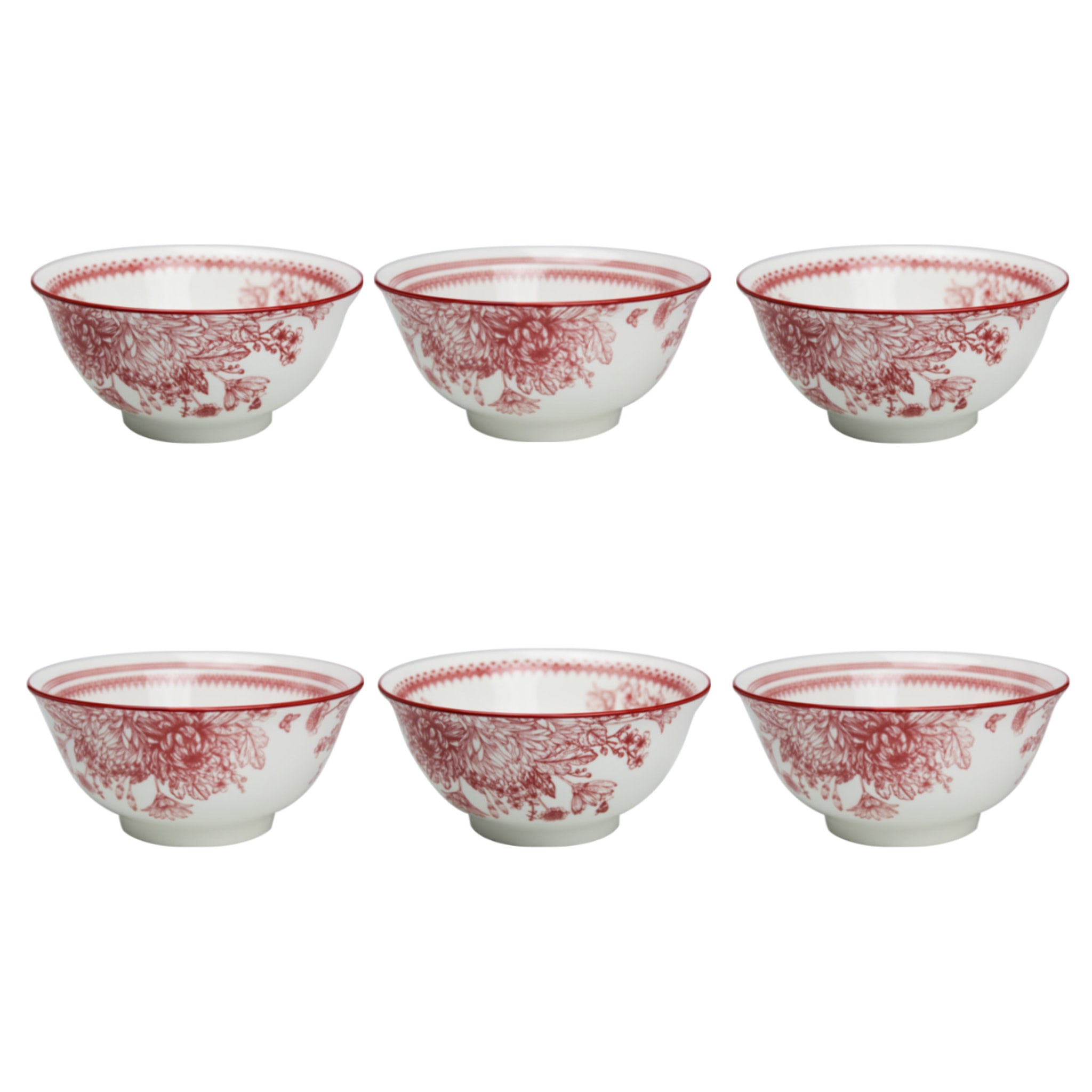 Lot de 6 bols médiums, LOUISE