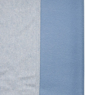 Rideau isolant Kys bleu minéral 140x260cm