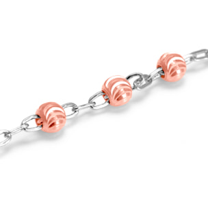 Pulsera Rosario de Plata de Ley 925 con cuentas