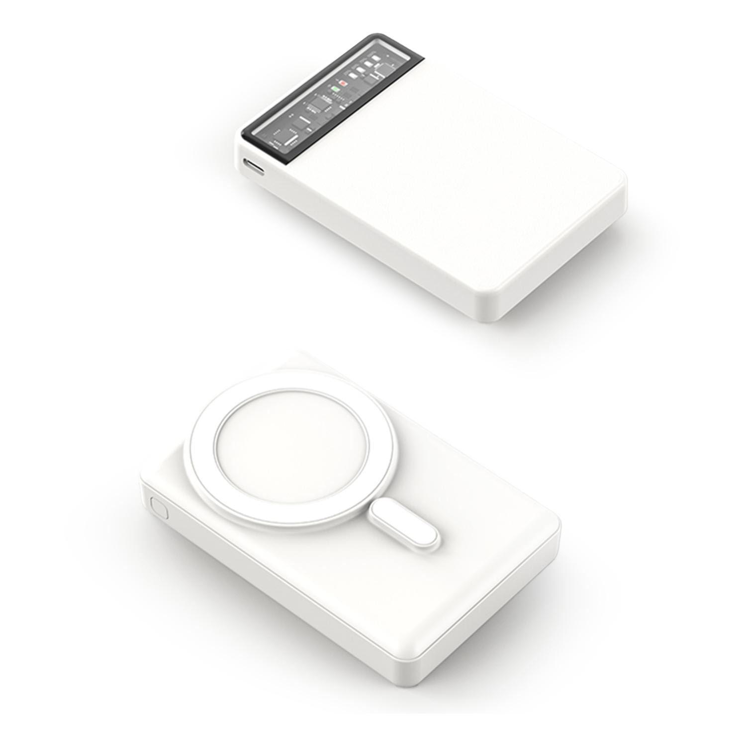 Powerbank da 10.000 mAh con ricarica wireless da 15 W compatibile con Magsafe. PD22.5W Uscita di ricarica super rapida, ricarica rapida.