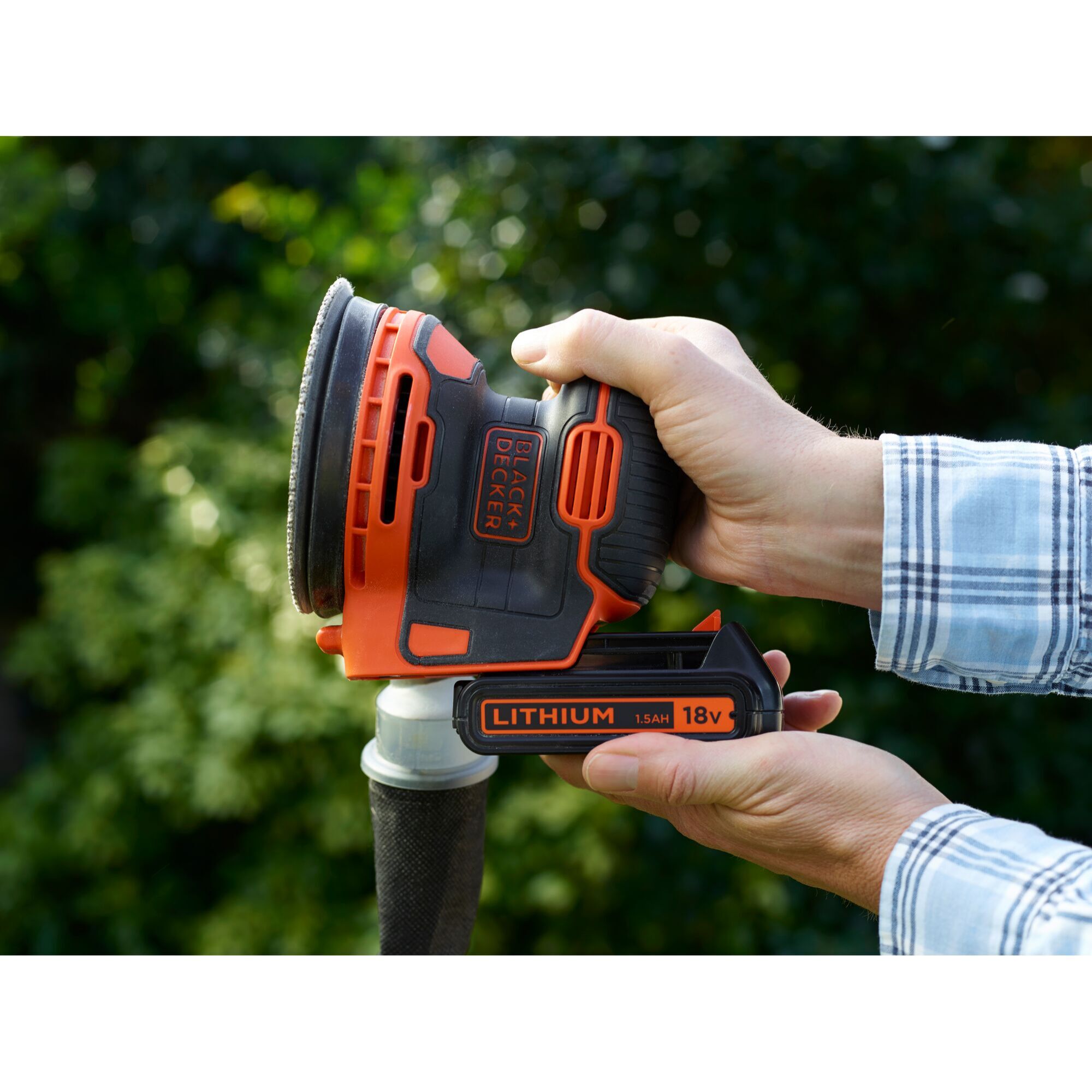 Ponceuse excentrique 125 mm 18V 1,5Ah Lithium​