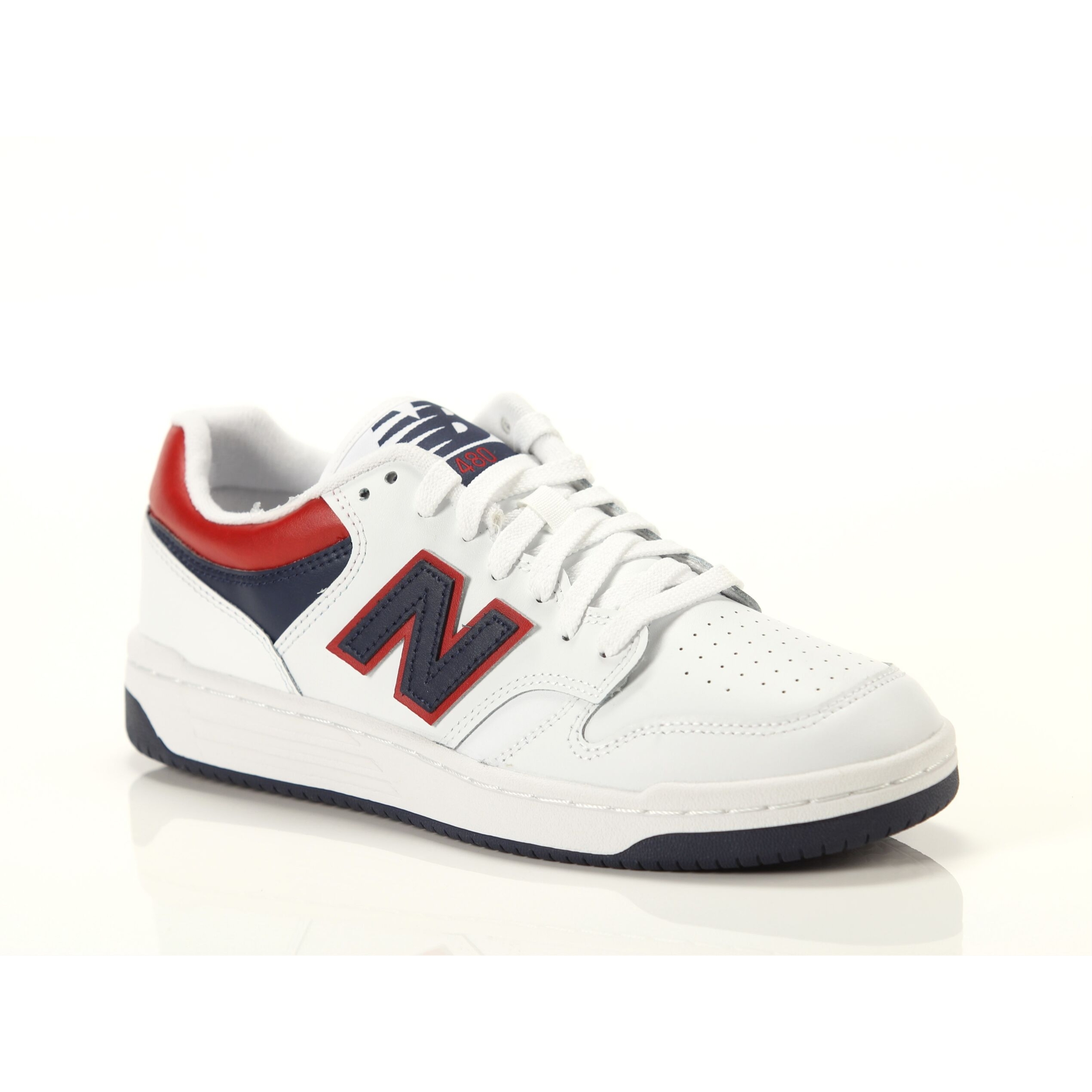 Sneakers New Balance 480 White Navy Red Bianco