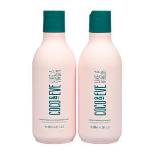 COCO & EVE Set Like A Virgin Super Hydration Shampoo 250ml + Conditioner 250ml