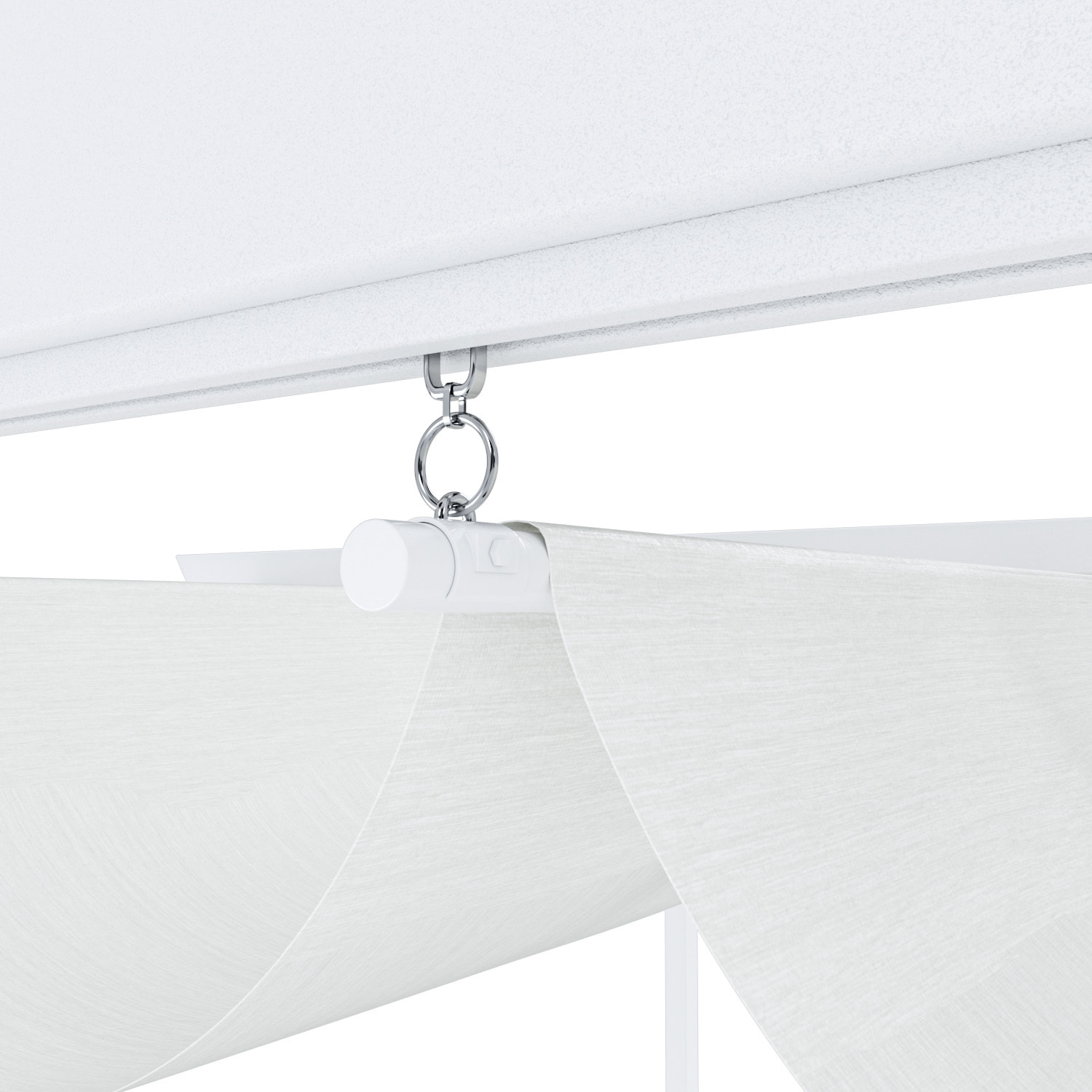 Gazebo Pergola 3x3 M Pergolato Con Telo Bianco Impermeabile Retrattile Richiudibile Struttura In Acciaio Per Giardino Terrazzo Piscina Esterno Fiere