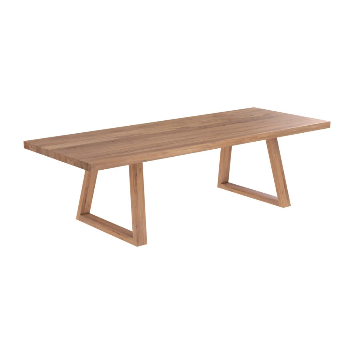 Table rectangulaire 10 personnes en bois de teck recyclé 260 cm - Marie