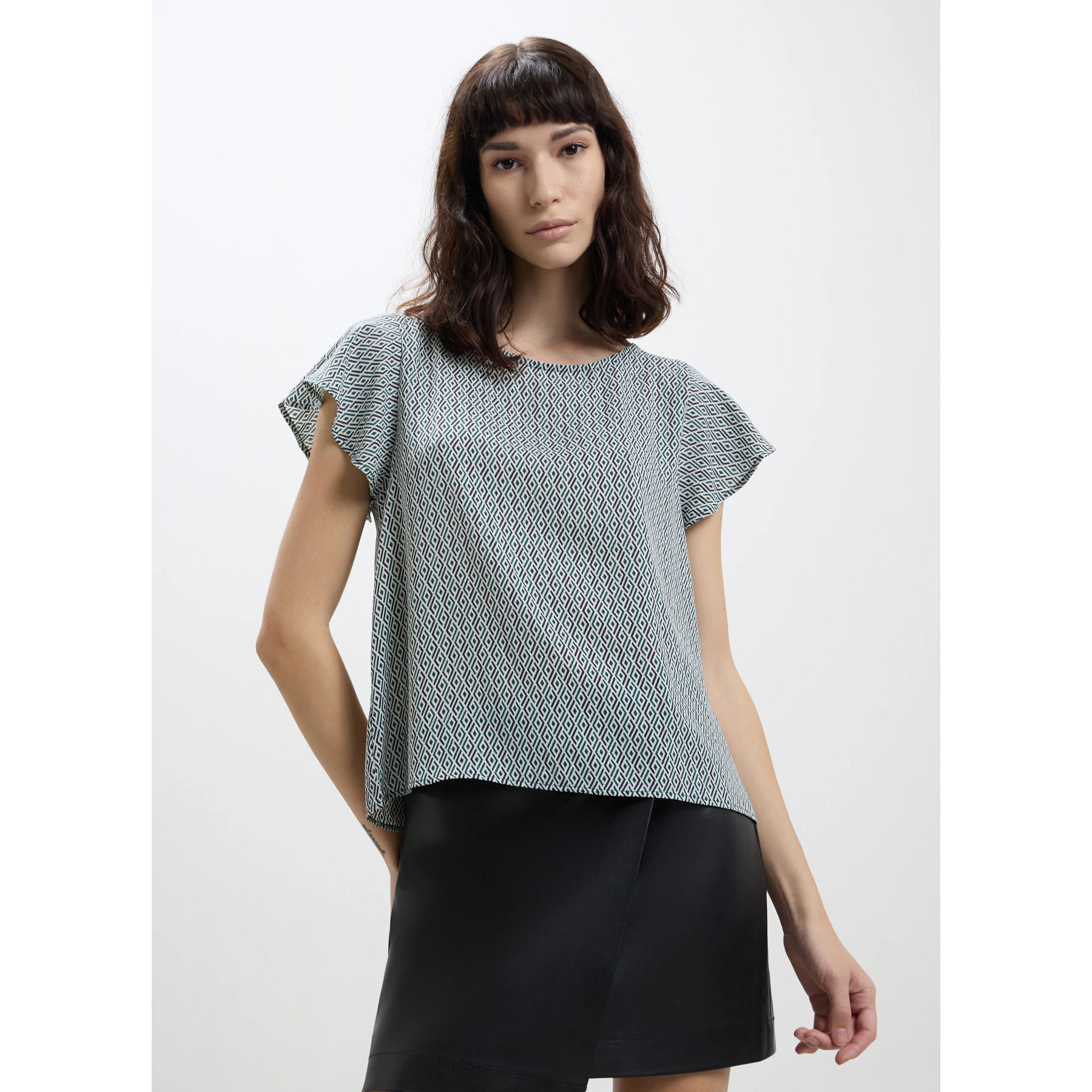 Blusa fantasia geometrica