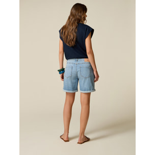 Oltre - Shorts de denim con botones joya - Light - blue