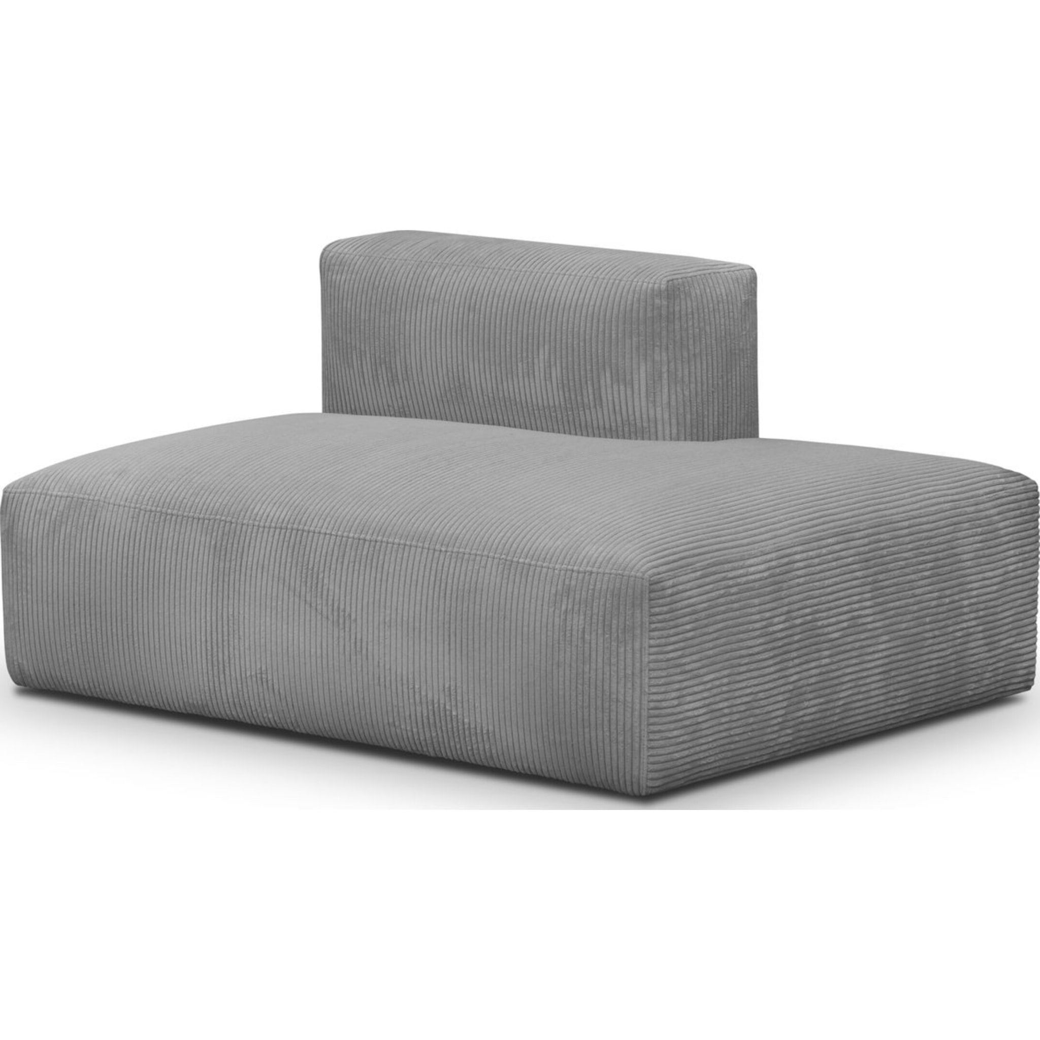 Module d'angle ouvert à droite 2 places en velours côtelé - MODULO