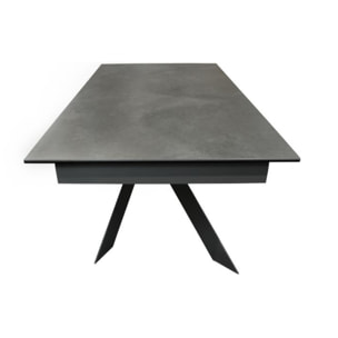 Table extensible céramique gris anthracite 160/240 cm - SPIDER