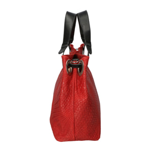 Borsa a spalla da donna - Modello Emilia - Vera pelle - 36.0 x 29.0 x 13.0 cm