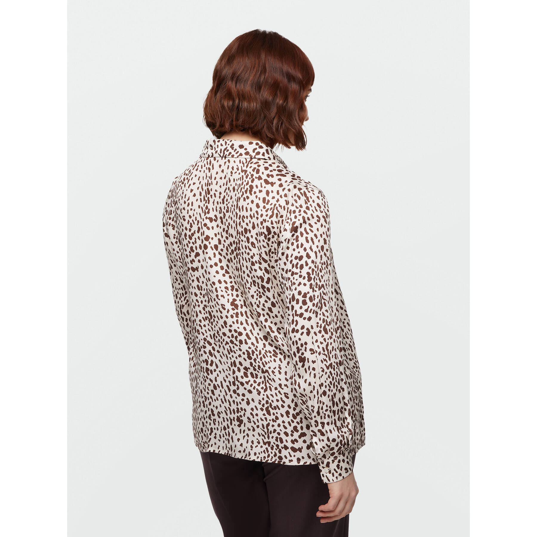 Fiorella Rubino - Camisa estampado animal - Beige