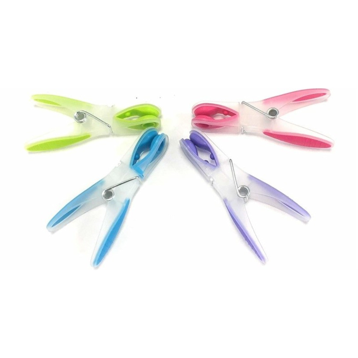 Lot de 144 pinces à linge bi-matière MSV