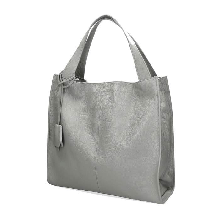 Borsa a spalla da donna - Modello Aelia - Vera pelle - 40.0 x 36.0 x 12.0 cm