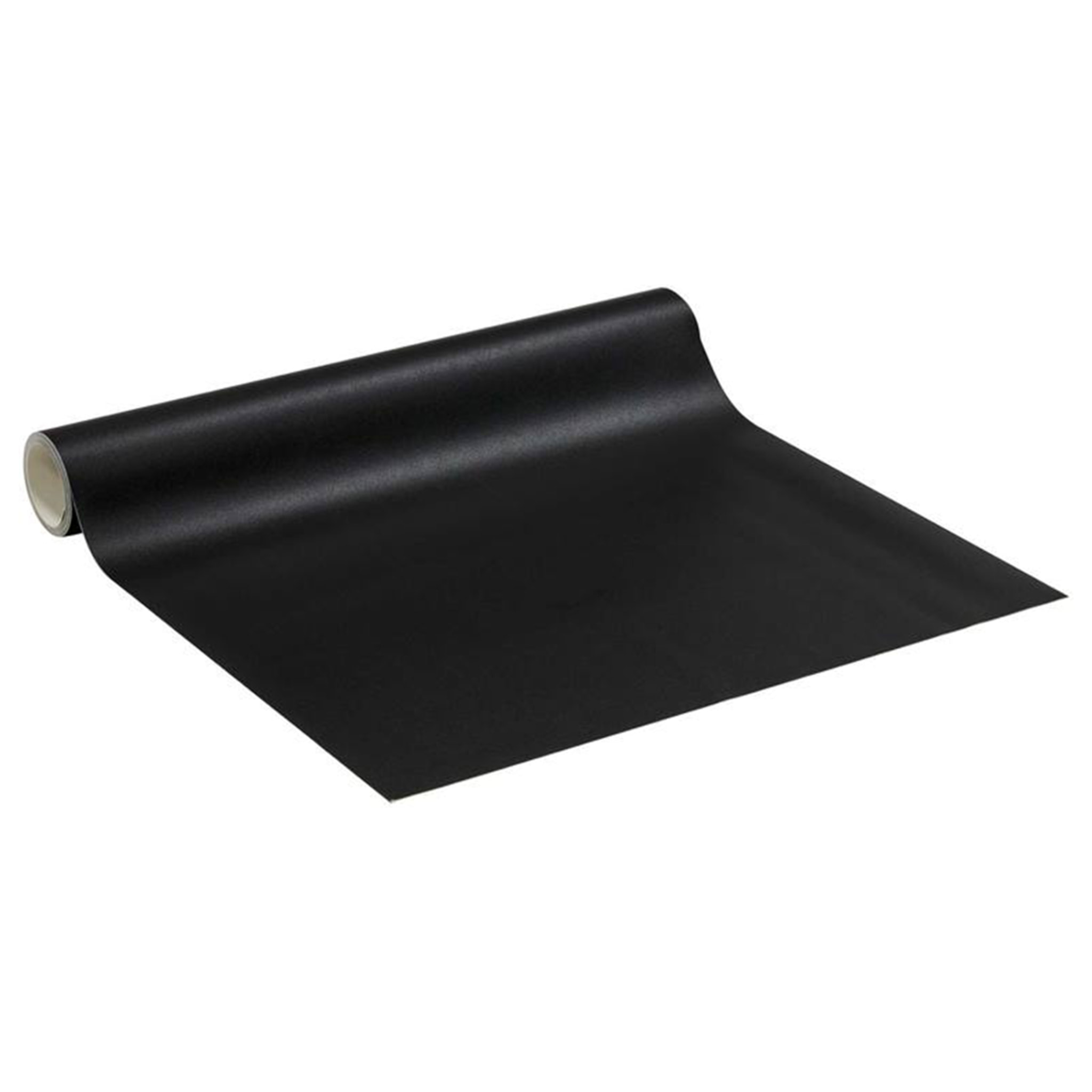 Rouleau adhésif décoratif Vinyle au Mètre - Noir - Sticker Lavable Imperméable Mur Cuisine Meubles