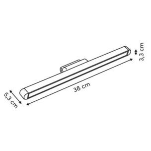 Lampe LED Amovible USB Blanc 42 cm