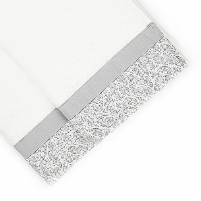 Set Spugna VENTOTENE 2 Pezzi: Viso+Ospite - Bianco - 450 gr/m² - Puro Cotone