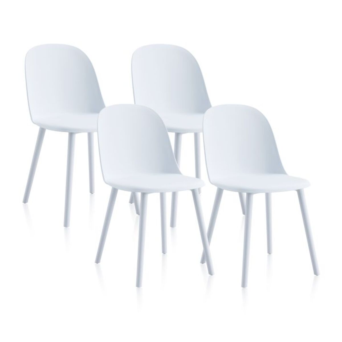 Pack 4 sillas de comedor Sabra Blanco