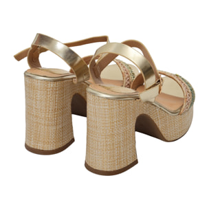 Sandali cinturino - tacco 11,0 cm - plateaux 4,0 cm