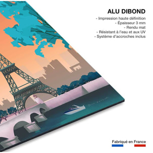 Tableau ville Paris France Tableau alu Dibond