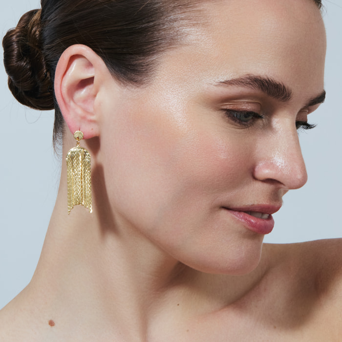 Pendientes acabado en oro amarillo de 18k