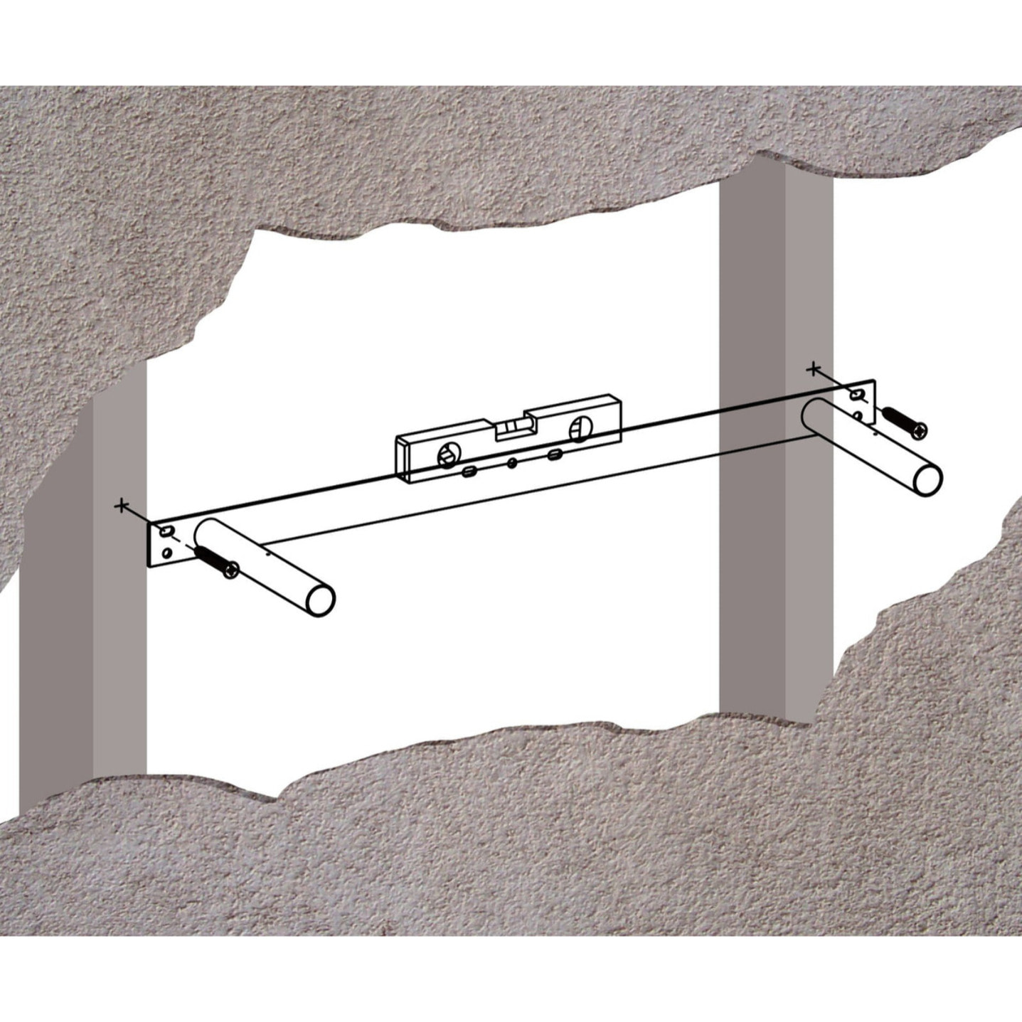 Mensola a scomparsa 60 cm rovere sonoma
