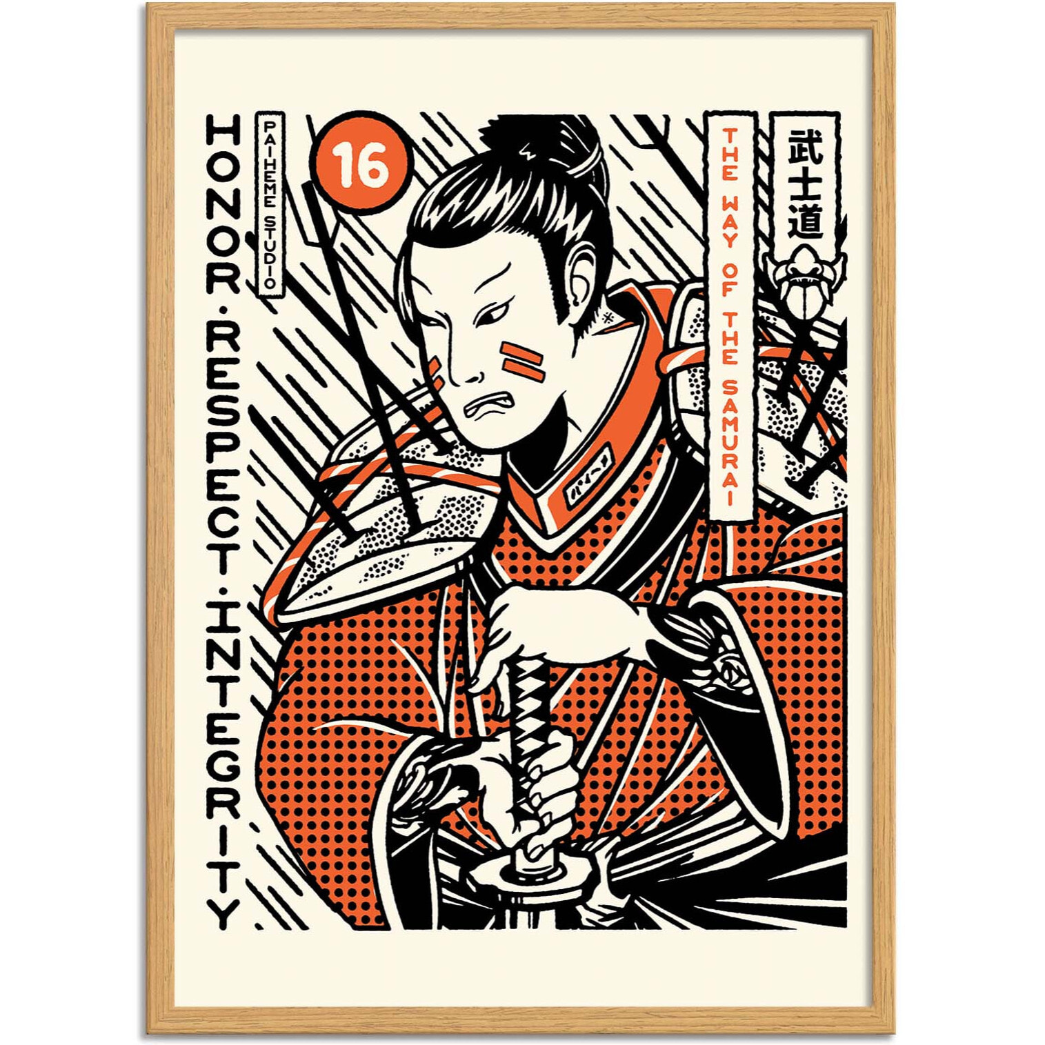 Affiche - Samurai - Paiheme Studio