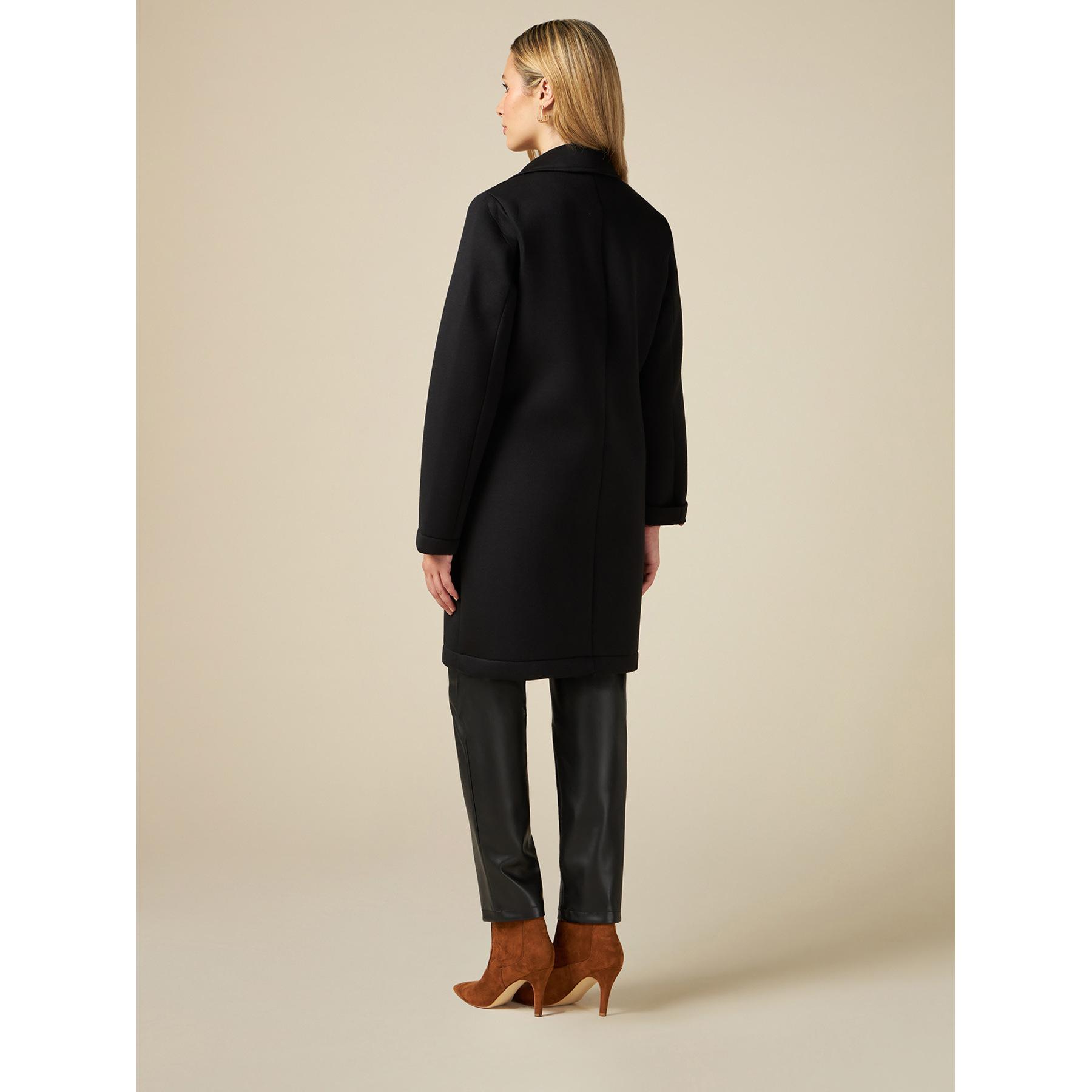 Oltre - Scuba fabric coat - Negro