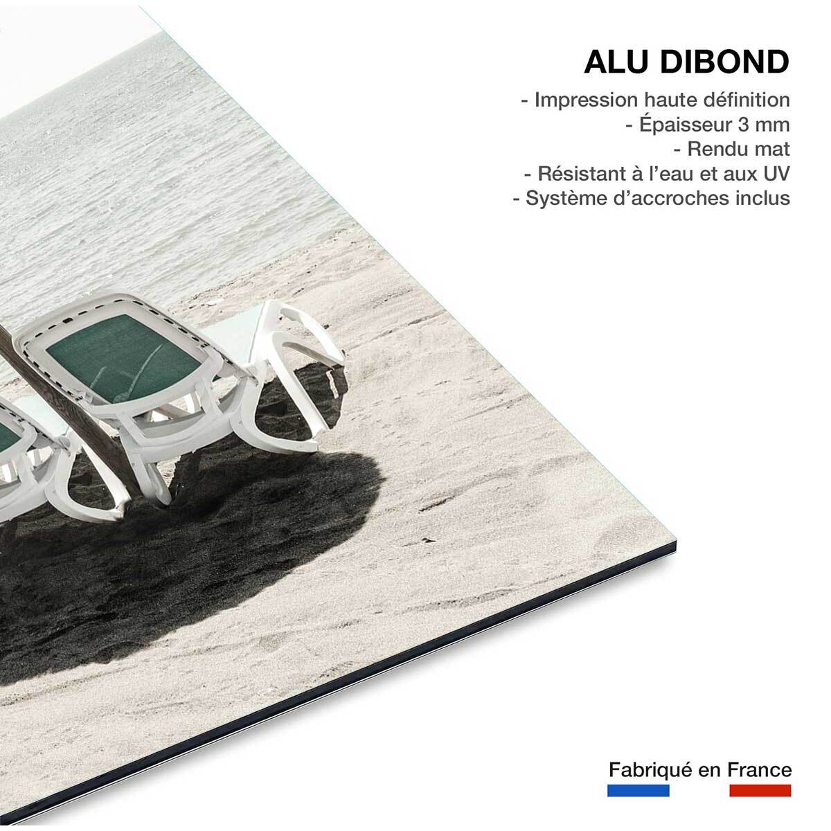 Tableau coin d'ombre Tableau alu Dibond