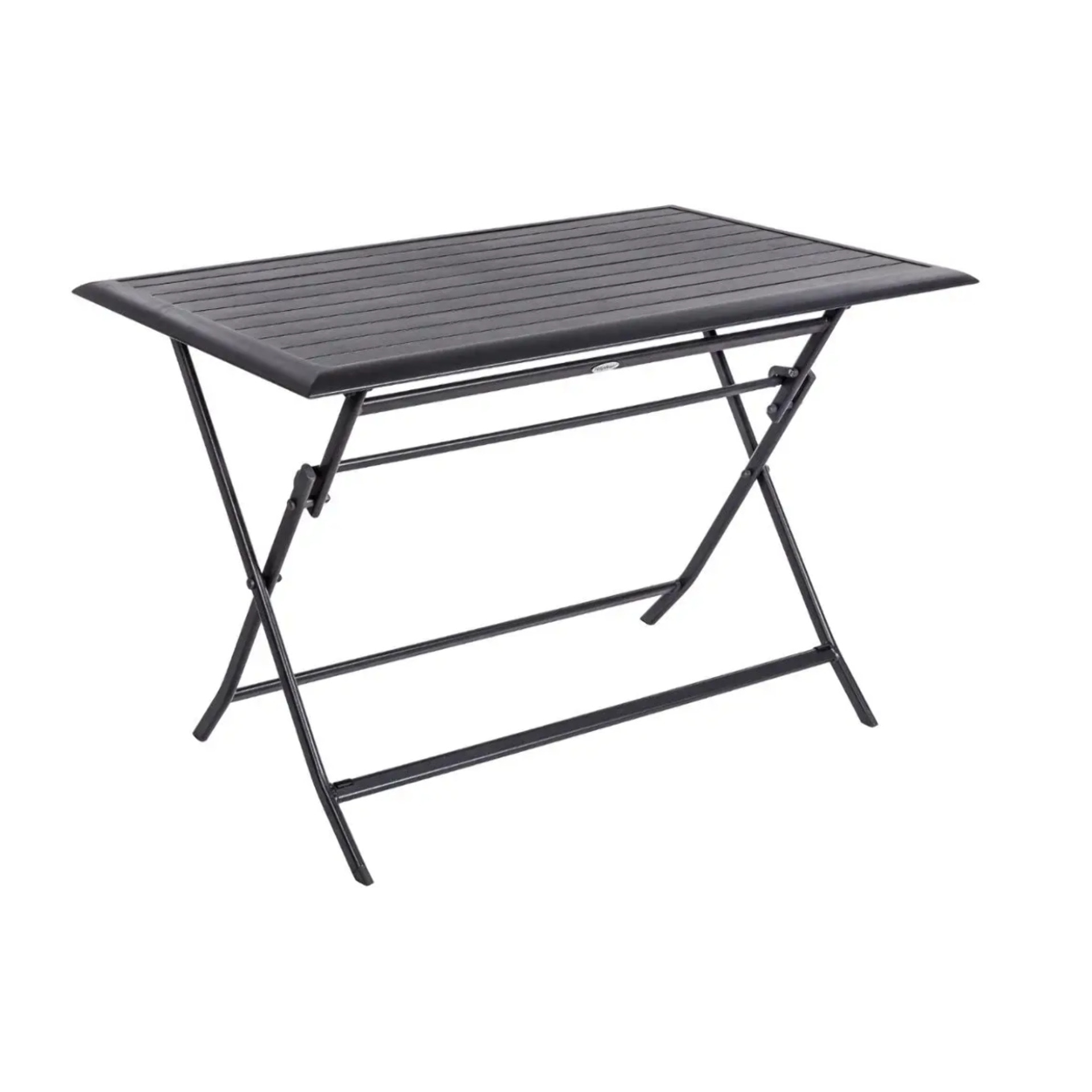 Table de jardin pliante rectangulaire Azua Graphite