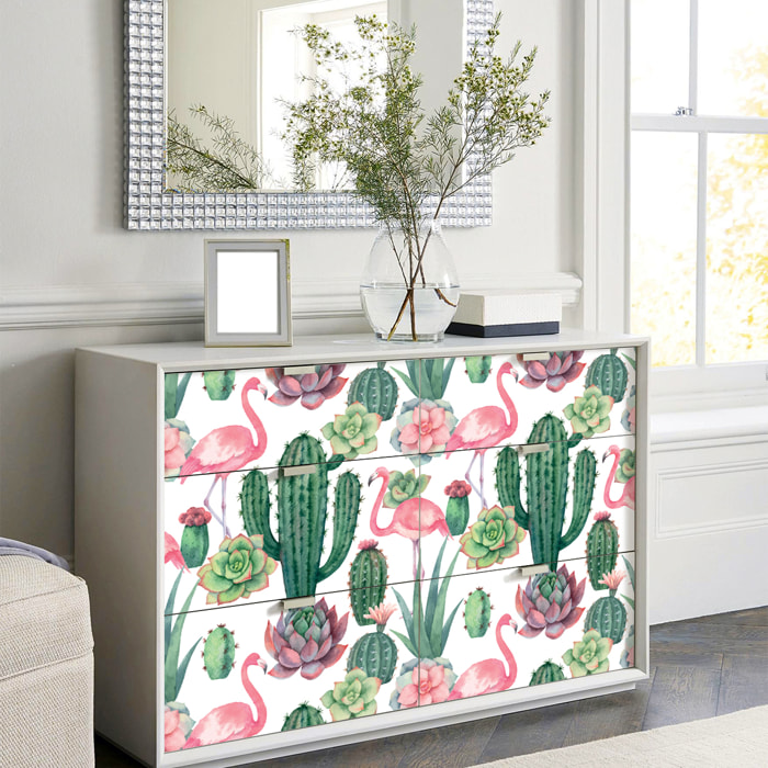 Sticker meuble tropical daisuke 60 x 90 cm