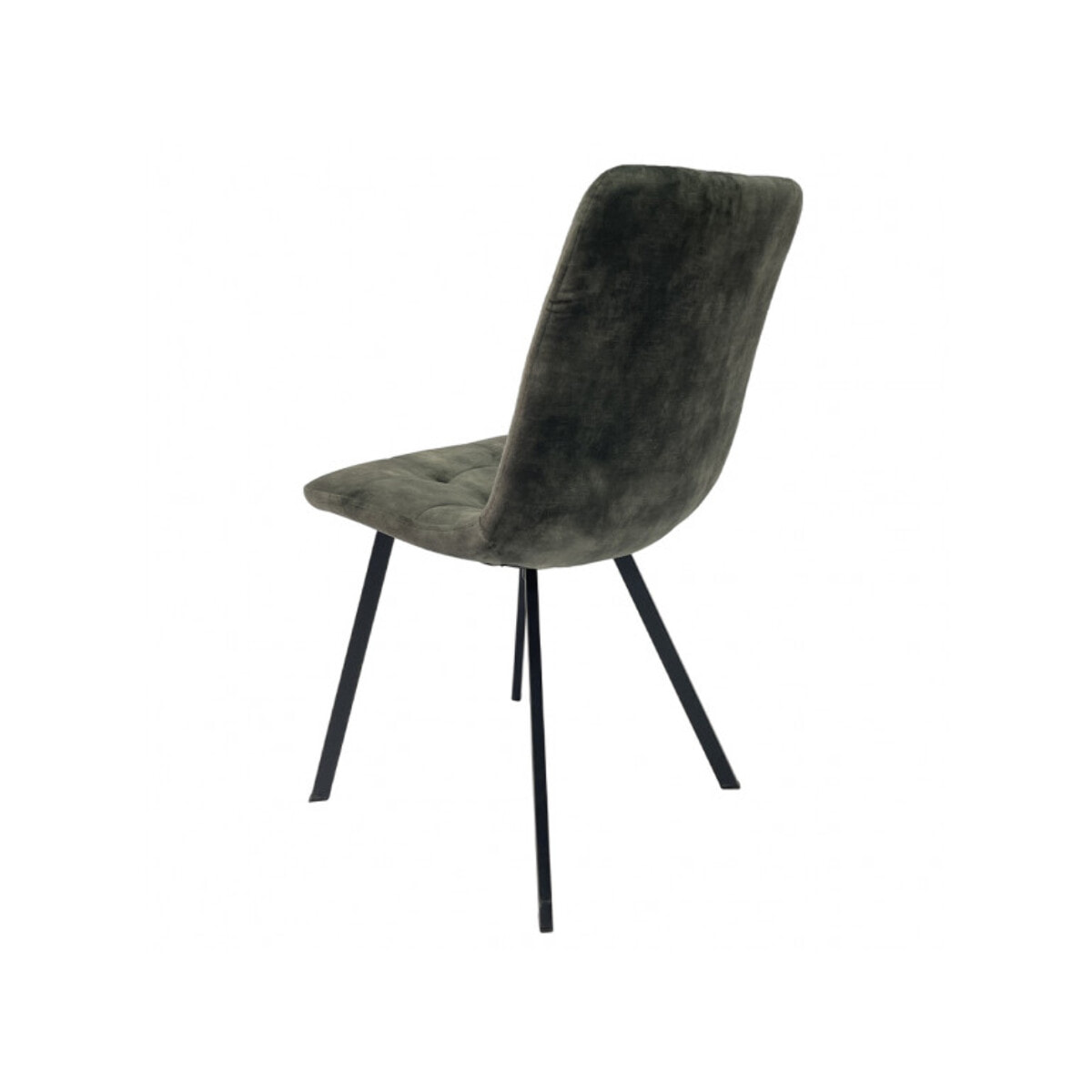 Chaise capitonnée en velours - HERBY