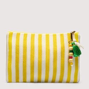 Bolso De Mano Amarillo Natural - 2flower Floc