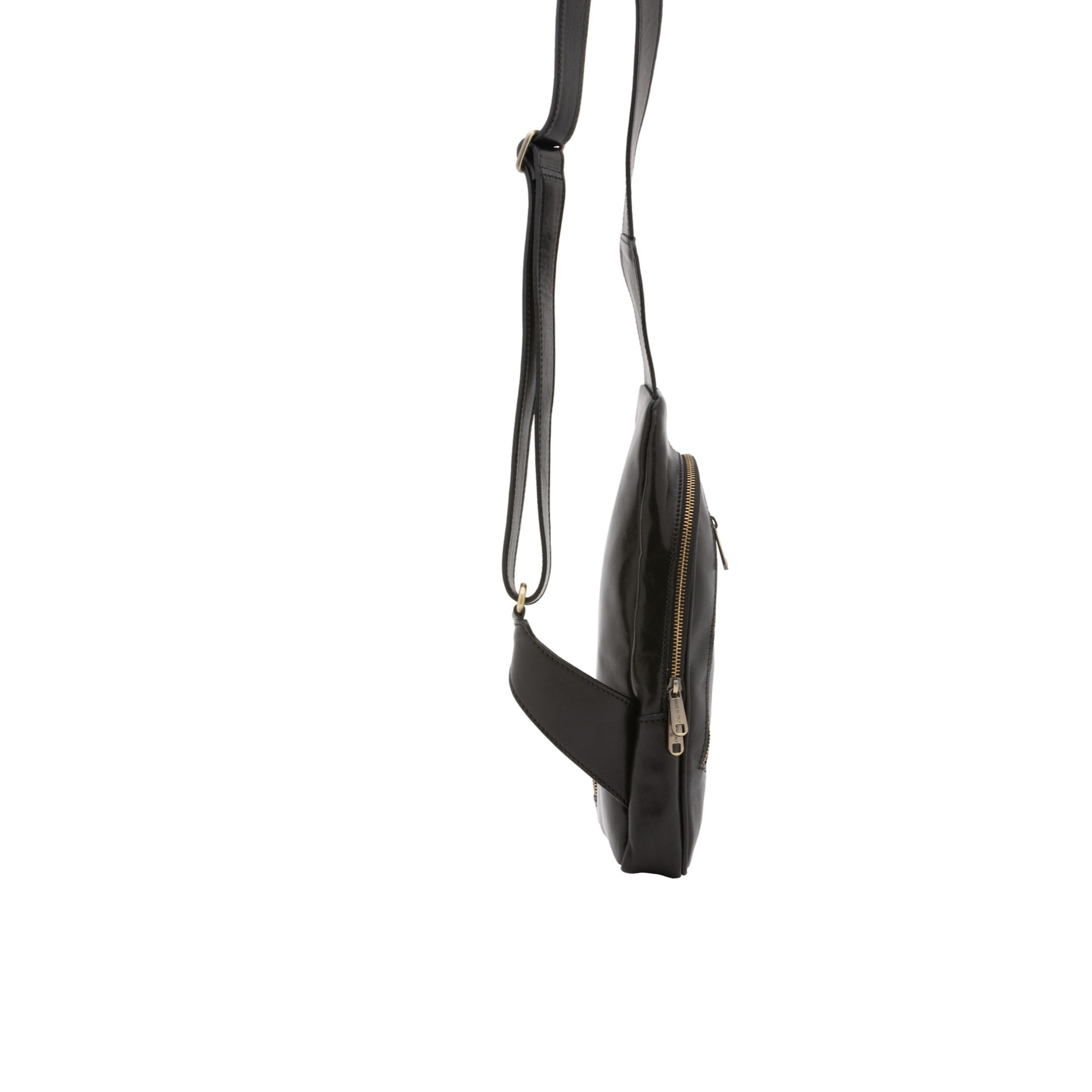Borsa a tracolla uomo in vera pelle - Modello False - Made in Italy - 35.0 x 16.0 x 5.0 cm