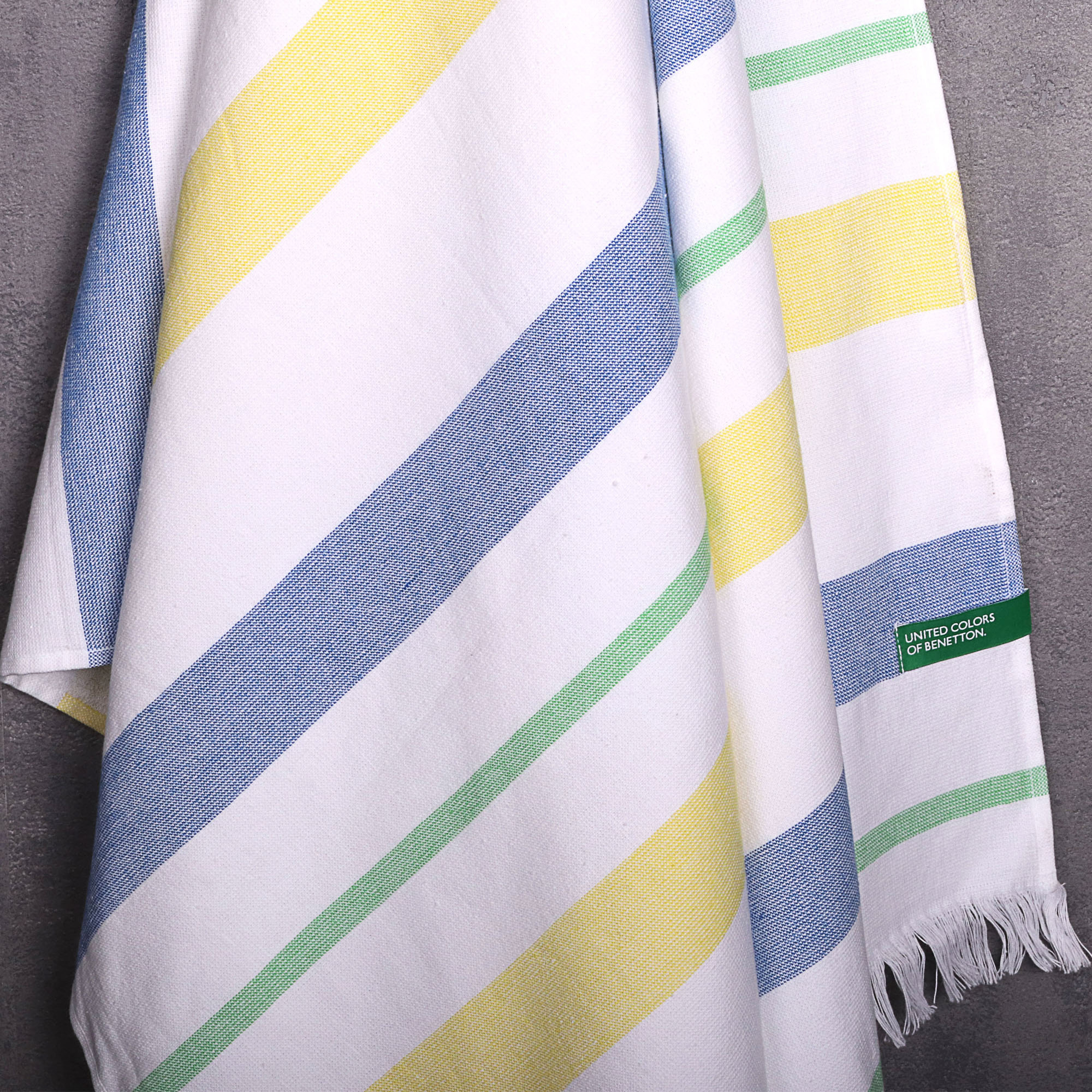 hamman- fouta  azul/amarillo  benetton