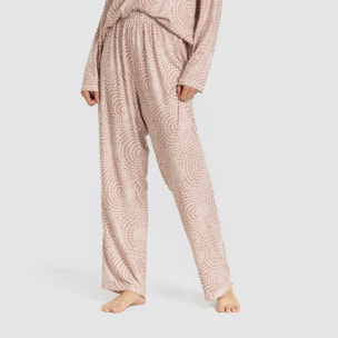 Pijama largo Secret mujer Katy Malva Rosa
