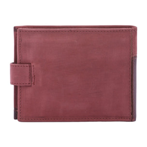 Portafoglio uomo in vera pelle - Modello False - Casual - 10.5 x 13.0 x 3.0 cm