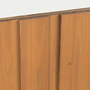 Tête de lit Sandoli -bois massif d'araucaria-couleur nogal 160 x 60 x 80 cm