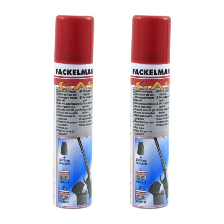 Lot de 2 recharges de gaz 90 ml Fackelmann Tecno