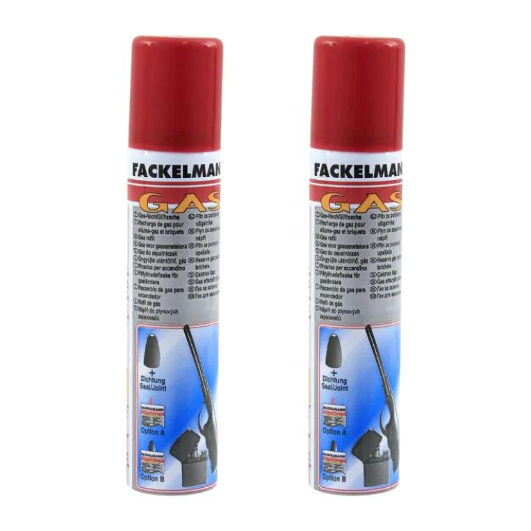 Lot de 2 recharges de gaz 90 ml Fackelmann Tecno