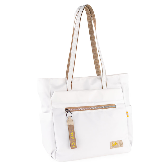 Bolso Shopper-Tote Lois Aylmer Blanco