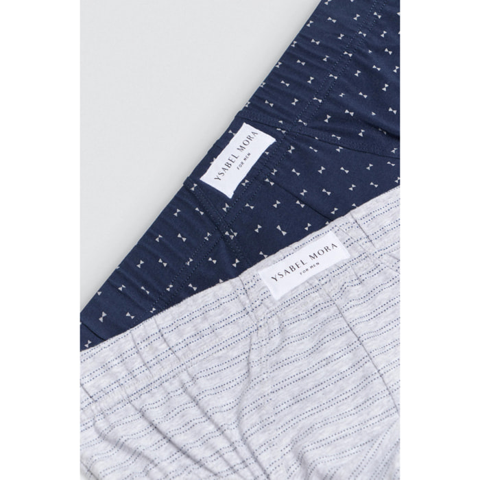 Confezione da 2 slip classici stampati